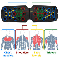 28 in 1 Push Up Rack Board System Fitness Workout Train Home Gym Exercise Stands